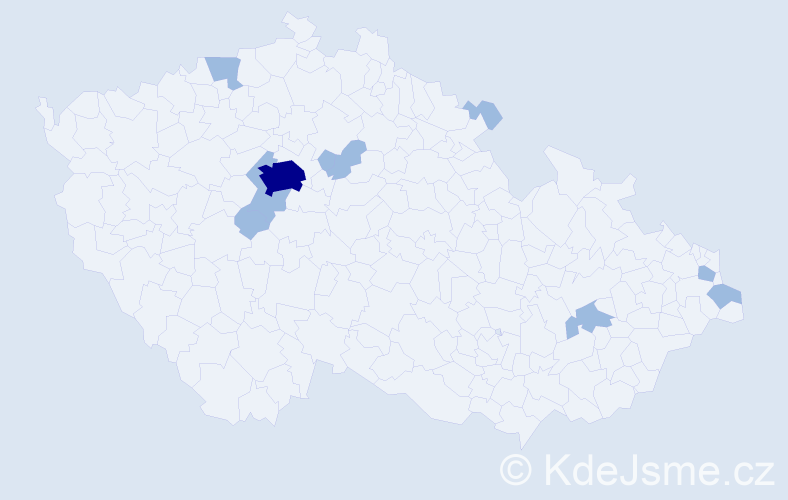 Jméno: 'Kinga', počet výskytů 13 v celé ČR