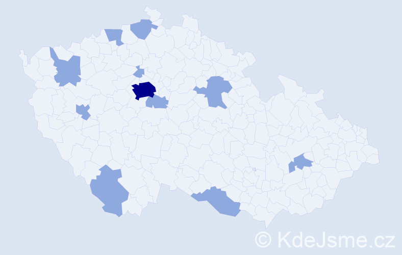 Jméno: 'Anna Tereza', počet výskytů 18 v celé ČR