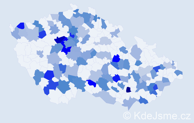 Jméno: 'Jakub Jan', počet výskytů 162 v celé ČR