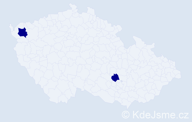 Jméno: 'Tom David', počet výskytů 2 v celé ČR