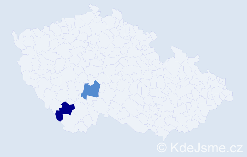 Jméno: 'Ramilya', počet výskytů 2 v celé ČR