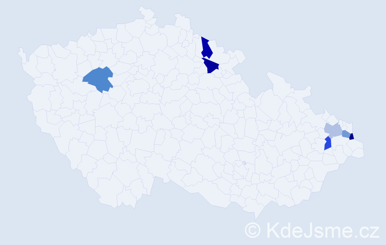 Jméno: 'Maria Krystyna', počet výskytů 7 v celé ČR