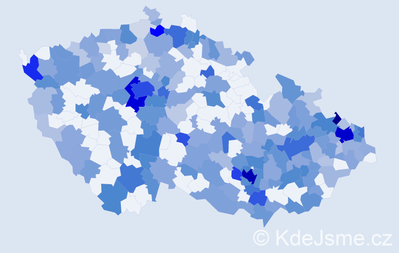 Jméno: 'Isabella', počet výskytů 545 v celé ČR