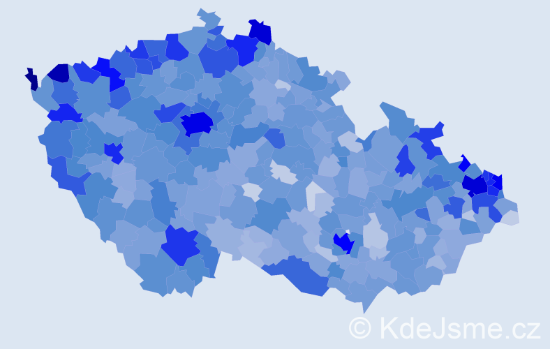 Jméno: 'Sandra', počet výskytů 5463 v celé ČR