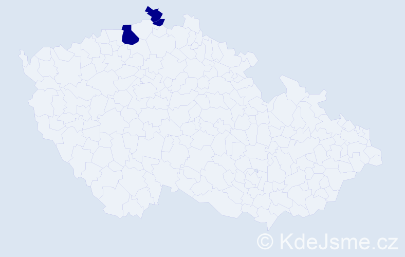 Jméno: 'Quoc Su', počet výskytů 3 v celé ČR