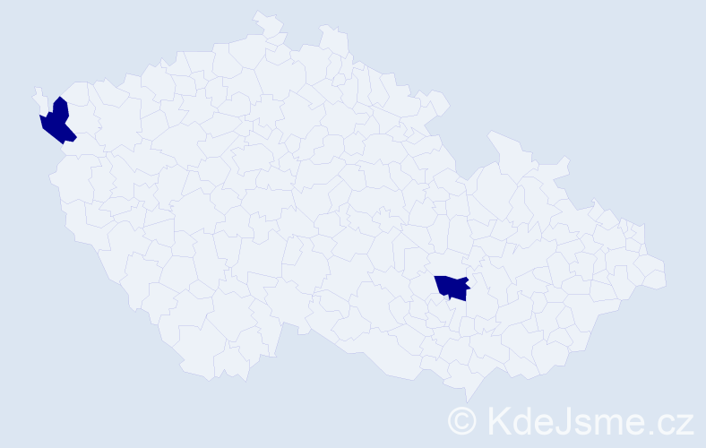 Jméno: 'Purev-Ochir', počet výskytů 2 v celé ČR