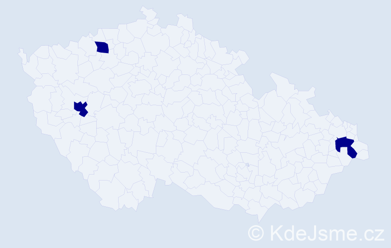 Jméno: 'Quoc Danh', počet výskytů 3 v celé ČR