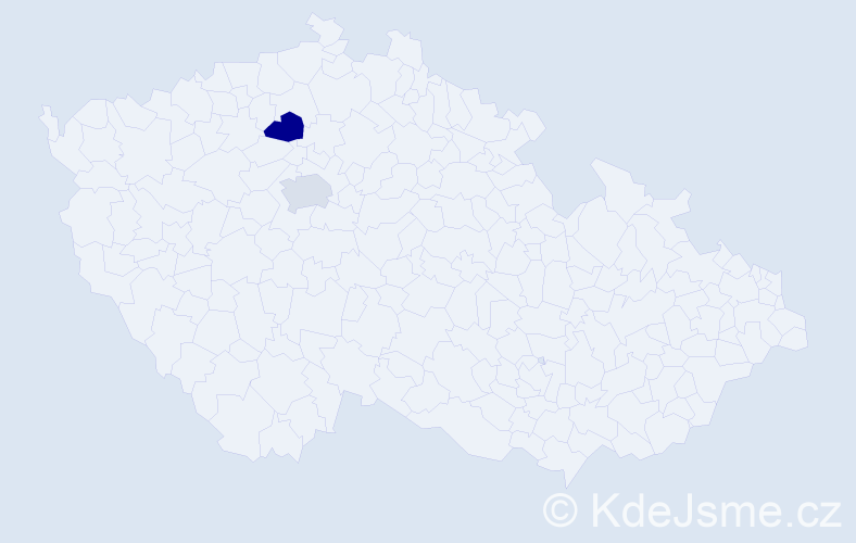 Jméno: 'Marianka', počet výskytů 2 v celé ČR