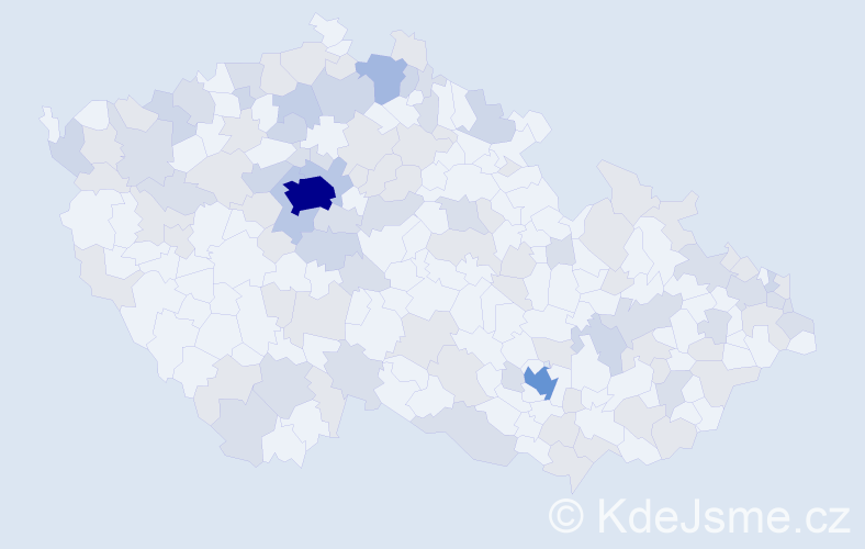 Jméno: 'Hanna', počet výskytů 217 v celé ČR