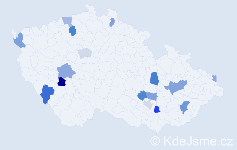 Jméno: 'Alexia', počet výskytů 20 v celé ČR
