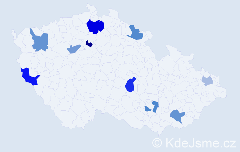 Jméno: 'Matyáš Martin', počet výskytů 11 v celé ČR