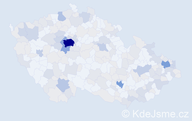 Jméno: 'Isabela', počet výskytů 445 v celé ČR