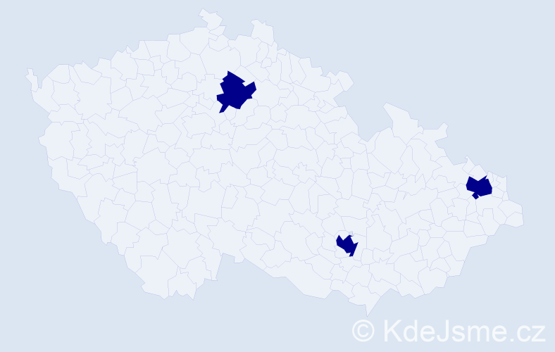 Jméno: 'Quoc Thang', počet výskytů 3 v celé ČR