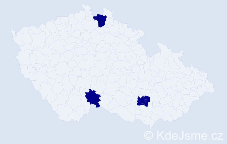 Jméno: 'Arbi', počet výskytů 4 v celé ČR