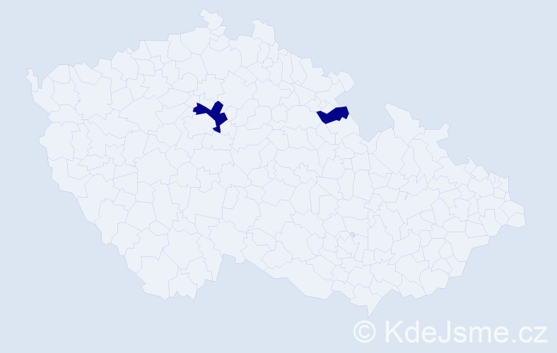 Jméno: 'Tawan', počet výskytů 2 v celé ČR