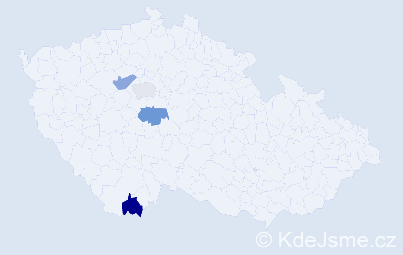 Jméno: 'Xuan Duy', počet výskytů 4 v celé ČR