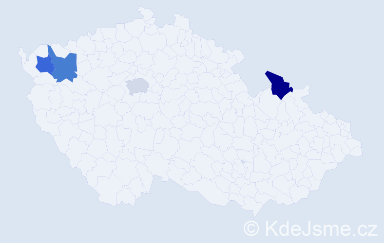 Jméno: 'Tuan Thanh', počet výskytů 4 v celé ČR