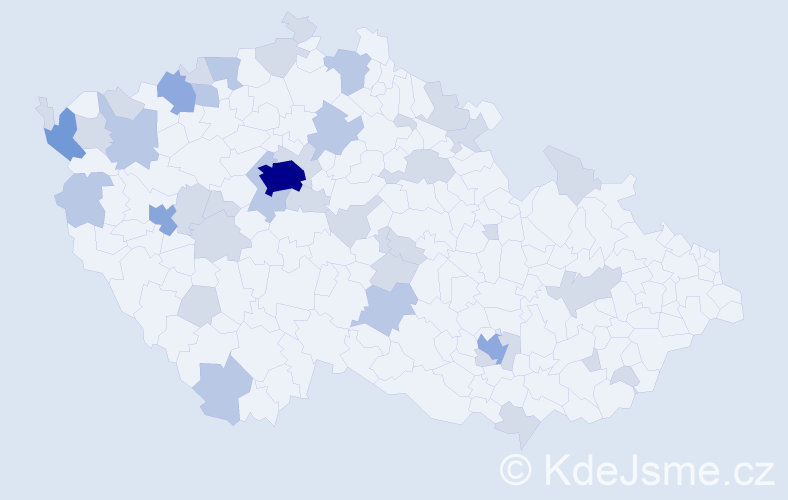 Jméno: 'Hao', počet výskytů 78 v celé ČR