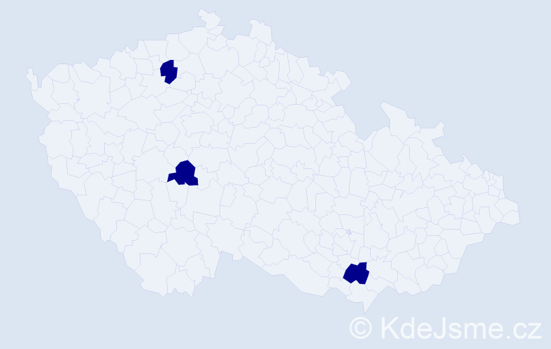 Jméno: 'Thoi', počet výskytů 3 v celé ČR
