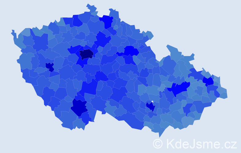 Jméno: 'Jana', počet výskytů 266149 v celé ČR