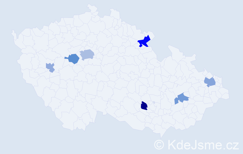 Jméno: 'Krasimir', počet výskytů 12 v celé ČR