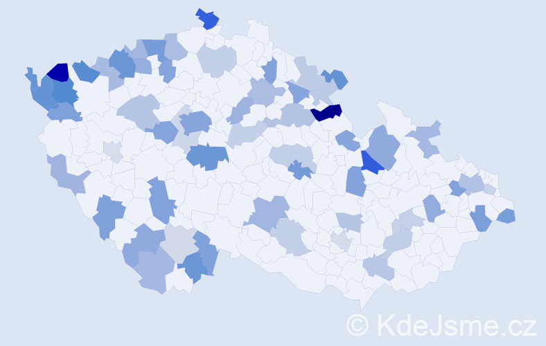 Jméno: 'Elsa', počet výskytů 115 v celé ČR