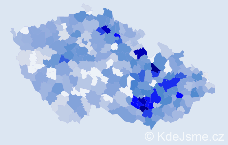 Jméno: 'Radoslava', počet výskytů 1263 v celé ČR