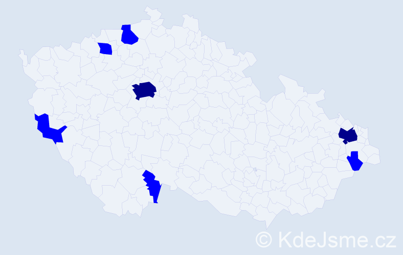 Jméno: 'Duc Hien', počet výskytů 9 v celé ČR
