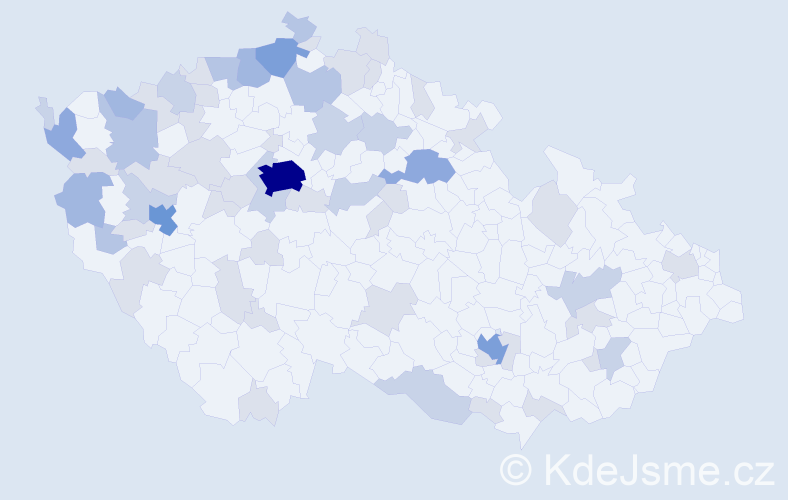 Jméno: 'Lam', počet výskytů 138 v celé ČR
