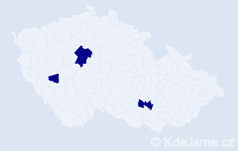 Jméno: 'Maruan', počet výskytů 5 v celé ČR