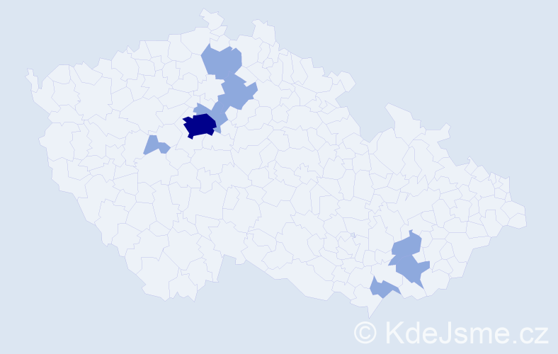 Jméno: 'Sofiane', počet výskytů 13 v celé ČR