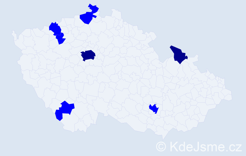 Jméno: 'Ludwig', počet výskytů 10 v celé ČR