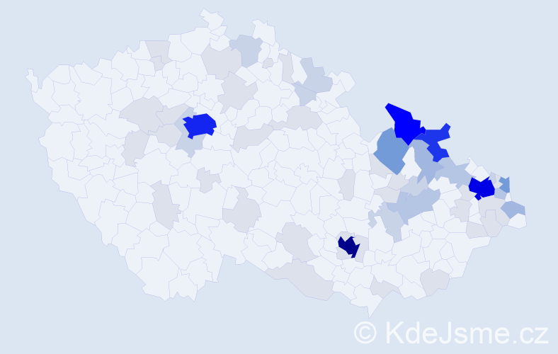 Jméno: 'Eleni', počet výskytů 179 v celé ČR