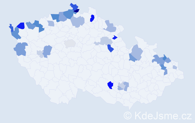 Jméno: 'Lieselotte', počet výskytů 48 v celé ČR