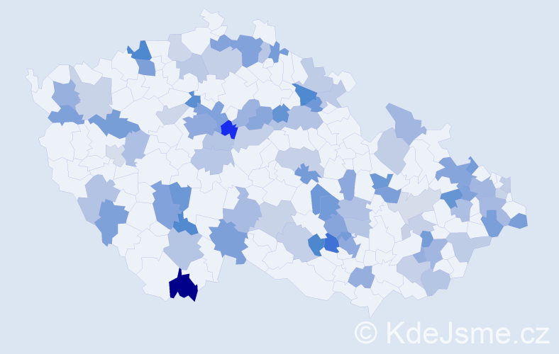 Jméno: 'Violeta', počet výskytů 131 v celé ČR