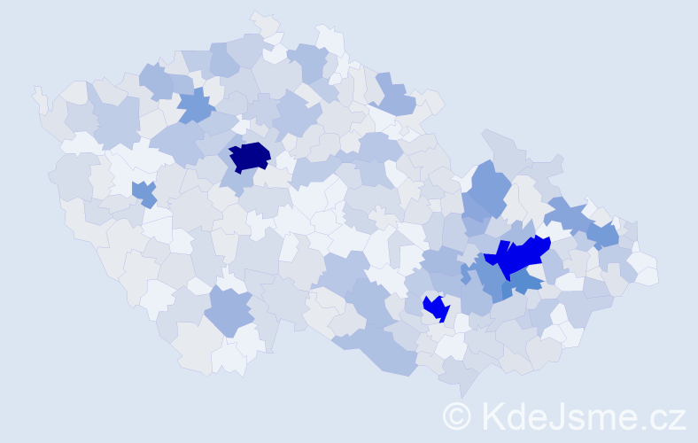 Jméno: 'Dobroslava', počet výskytů 810 v celé ČR