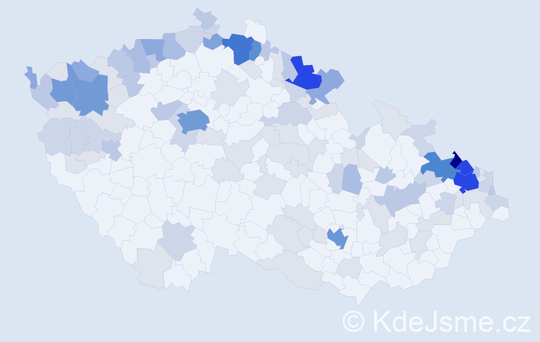 Jméno: 'Gerda', počet výskytů 321 v celé ČR