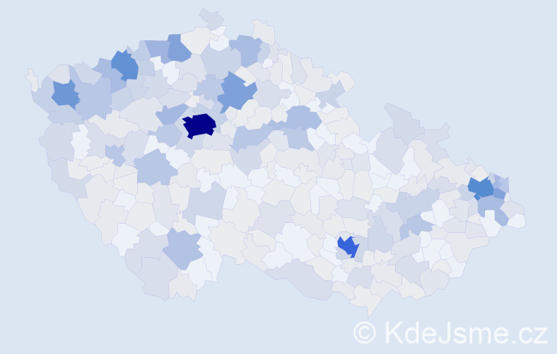 Jméno: 'Zoltán', počet výskytů 1027 v celé ČR