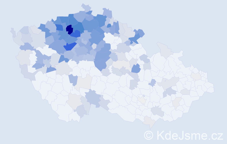 Jméno: 'Zděnek', počet výskytů 667 v celé ČR
