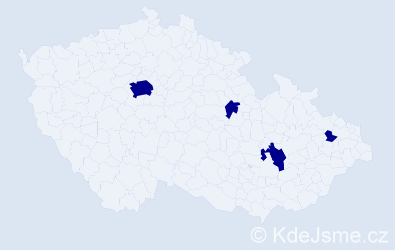 Jméno: 'Filip Karel', počet výskytů 4 v celé ČR