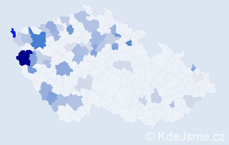 Jméno: 'Anatol', počet výskytů 101 v celé ČR