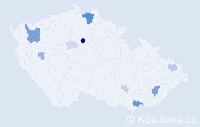 Jméno: 'Jan Gabriel', počet výskytů 11 v celé ČR