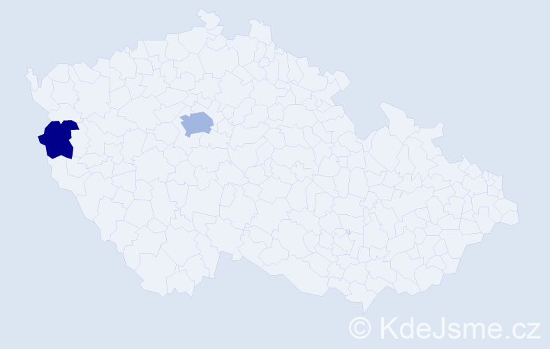 Jméno: 'Andro', počet výskytů 4 v celé ČR