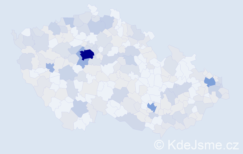 Jméno: 'Victoria', počet výskytů 453 v celé ČR