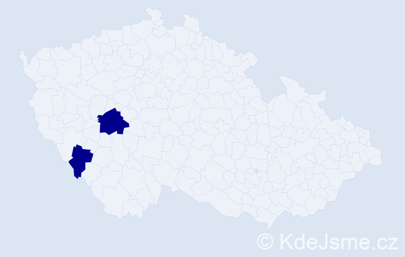 Jméno: 'Alessa', počet výskytů 2 v celé ČR