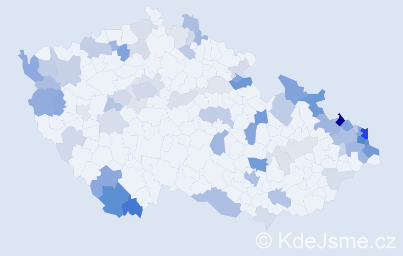 Jméno: 'Emerich', počet výskytů 165 v celé ČR