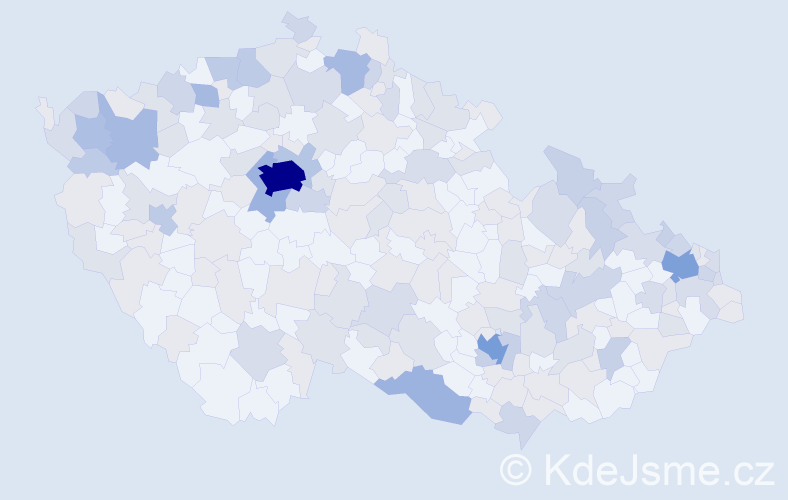 Jméno: 'Elisabeth', počet výskytů 403 v celé ČR