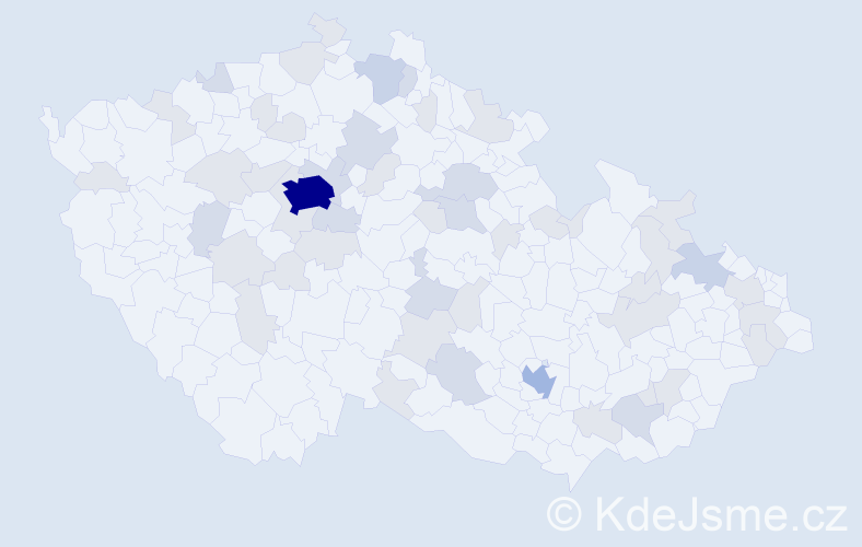 Jméno: 'Babeta', počet výskytů 104 v celé ČR