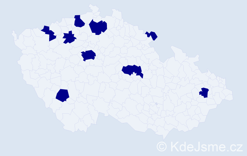 Jméno: 'Petronella', počet výskytů 9 v celé ČR