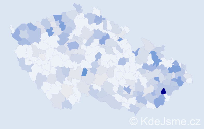 Jméno: 'Aranka', počet výskytů 382 v celé ČR